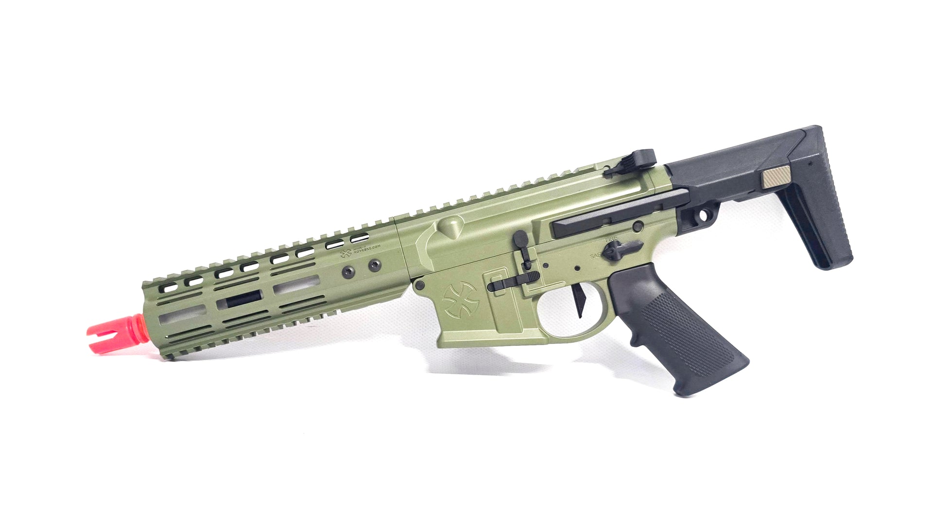 Double Eagle Noveske N4 Ghetto Blaster 7" MWS Gen3 GBBR (EMG) - Bazooka Green